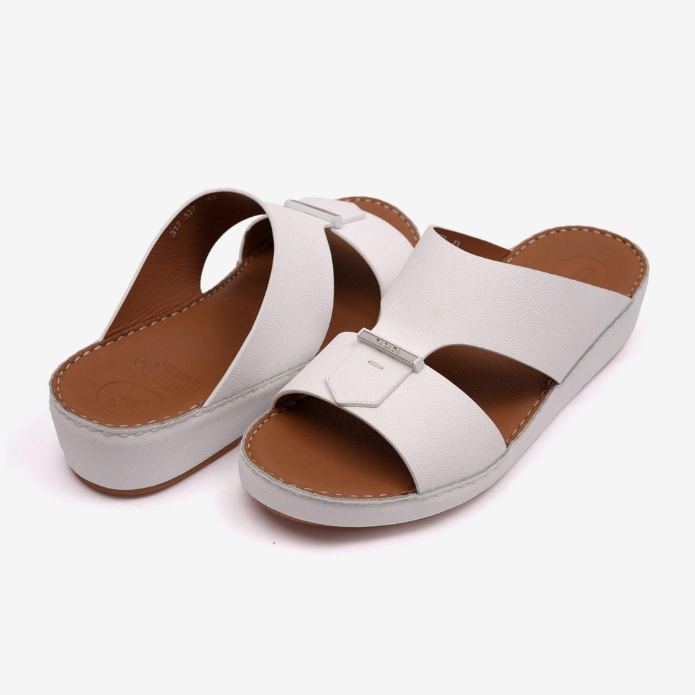 FARADA CLASSIC MENS ARABIC SANDALS WHITE - Farada