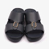 FARADA DA-VINCI BRASS IOCONIC DOUBLE F TRIM ARABIC SANDALS NAVY