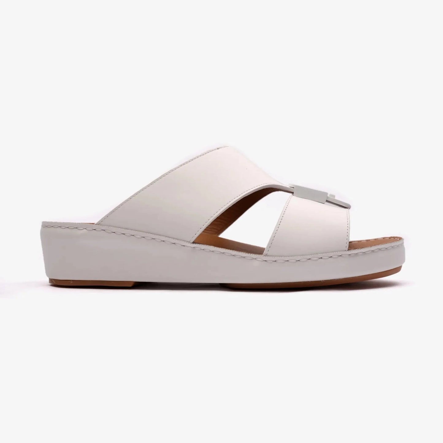 MATTE CLASSIC DAVINCI ARABIC SANDALS OPTIC-WHITE - Farada