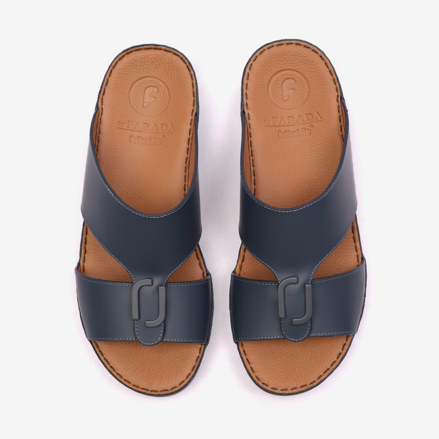 MATTE CLASSIC DAVINCI ARABIC SANDALS NAVY - Farada