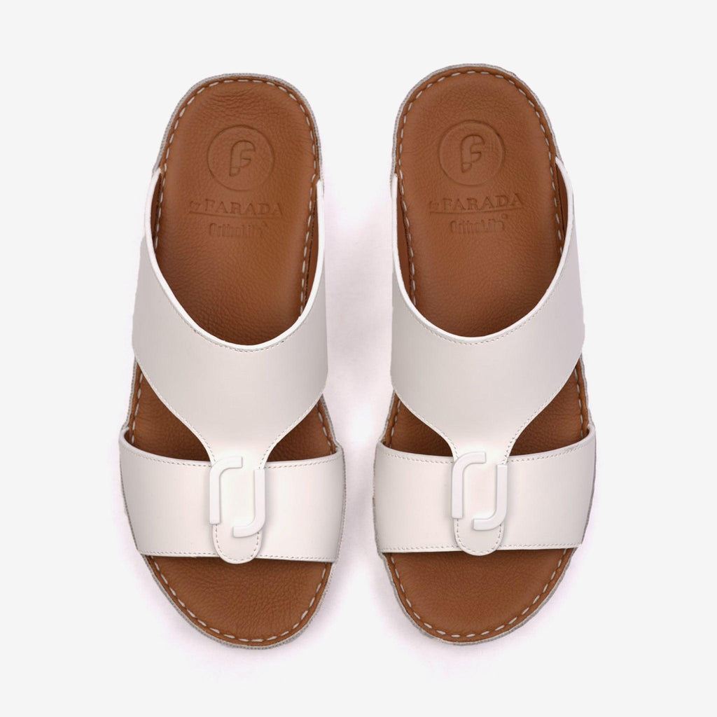 MATTE CLASSIC DAVINCI ARABIC SANDALS OPTIC-WHITE