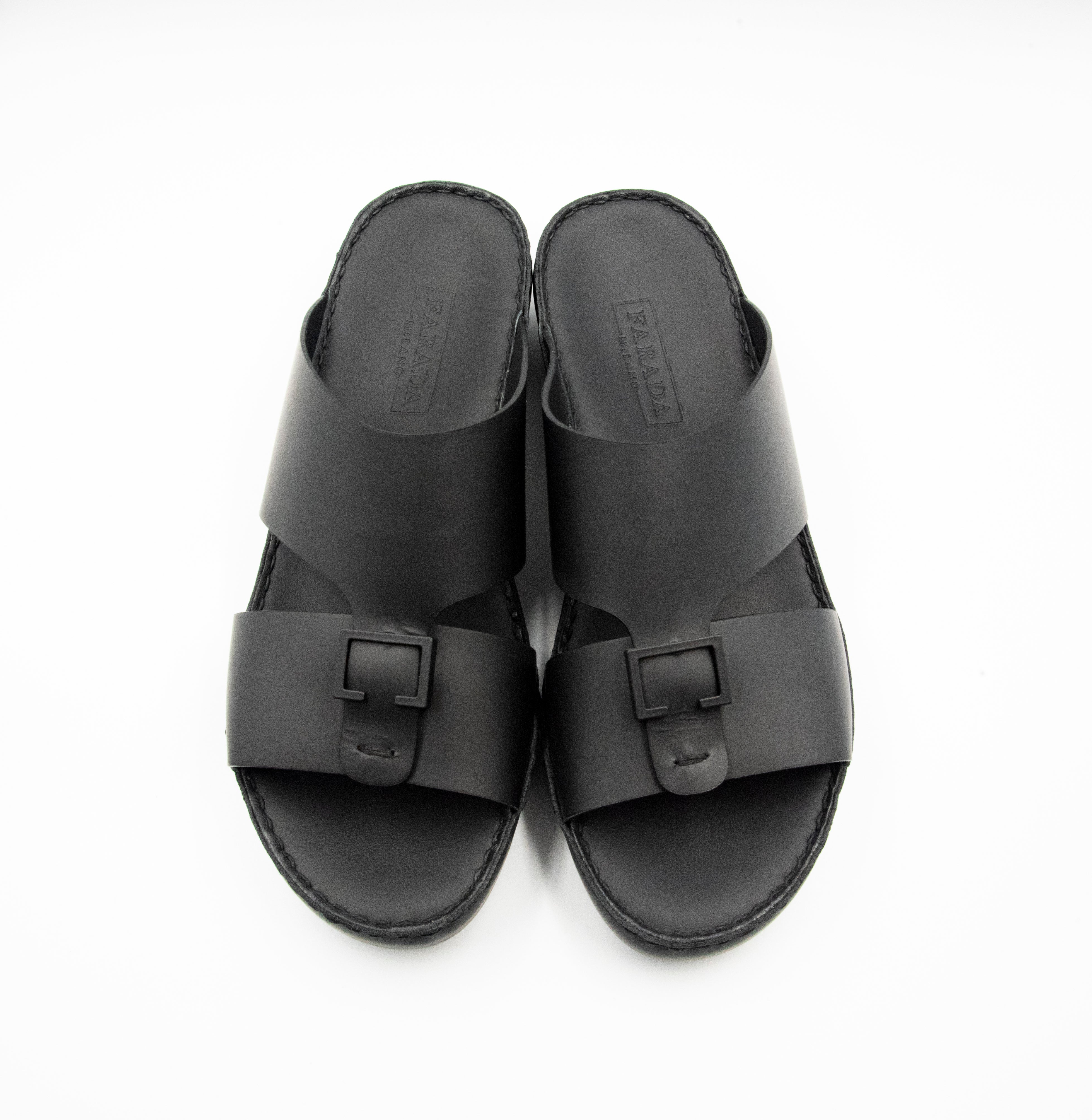 Farada Milano Matt Rubber Arabic Sandals (4061AA)