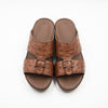 Leather Slip-On Arabic Sandals Kango Tabac (IT4061OST)