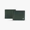 FARADA GRAIN LEATHER BIFOLD WALLET FOR MENS DARK- GREEN