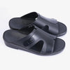 FARADA MATTE LEATHER ARABIC SANDALS SLIM ICONIC F TRIM BLACK