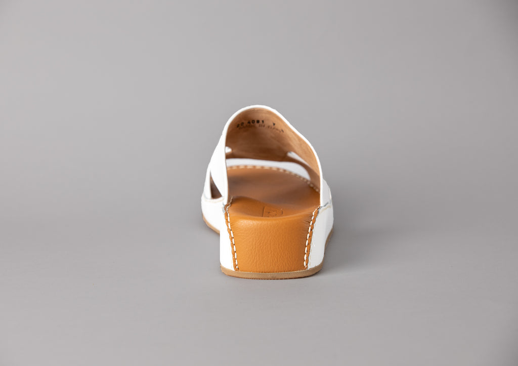 Nicolo White Crumb Arabic Sandal (4081AA)