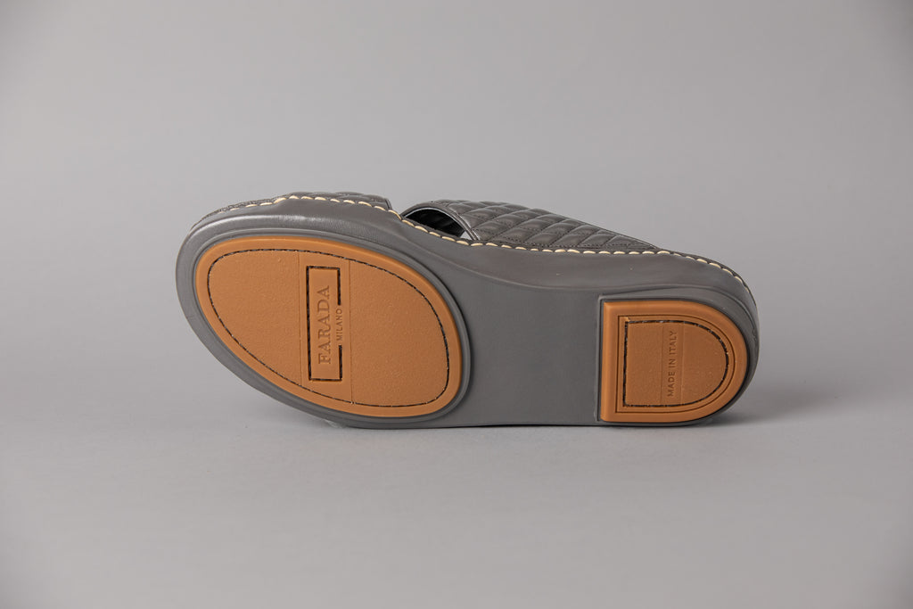 Diamond Dark Grey Arabic Sandal (4061DA)