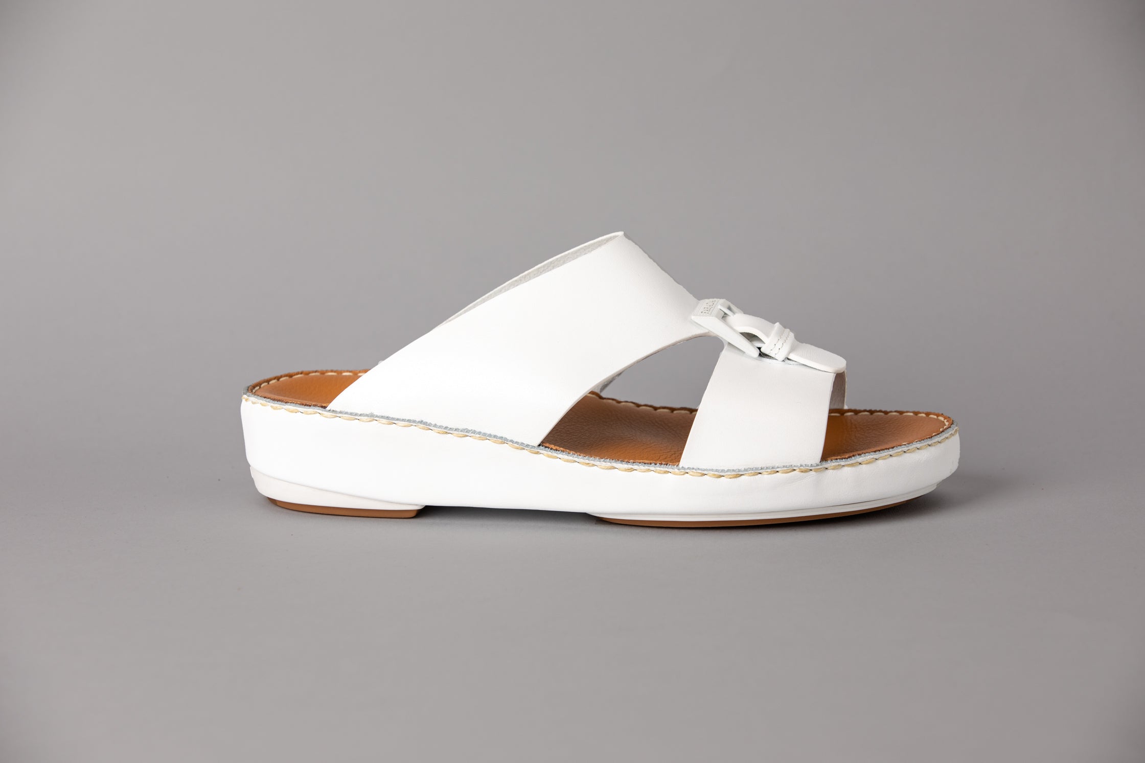 Farada Milano Arabic Sandal Classico White (493NC)