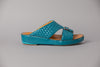 Diamond Turquoise Arabic Sandal (4061PDC)