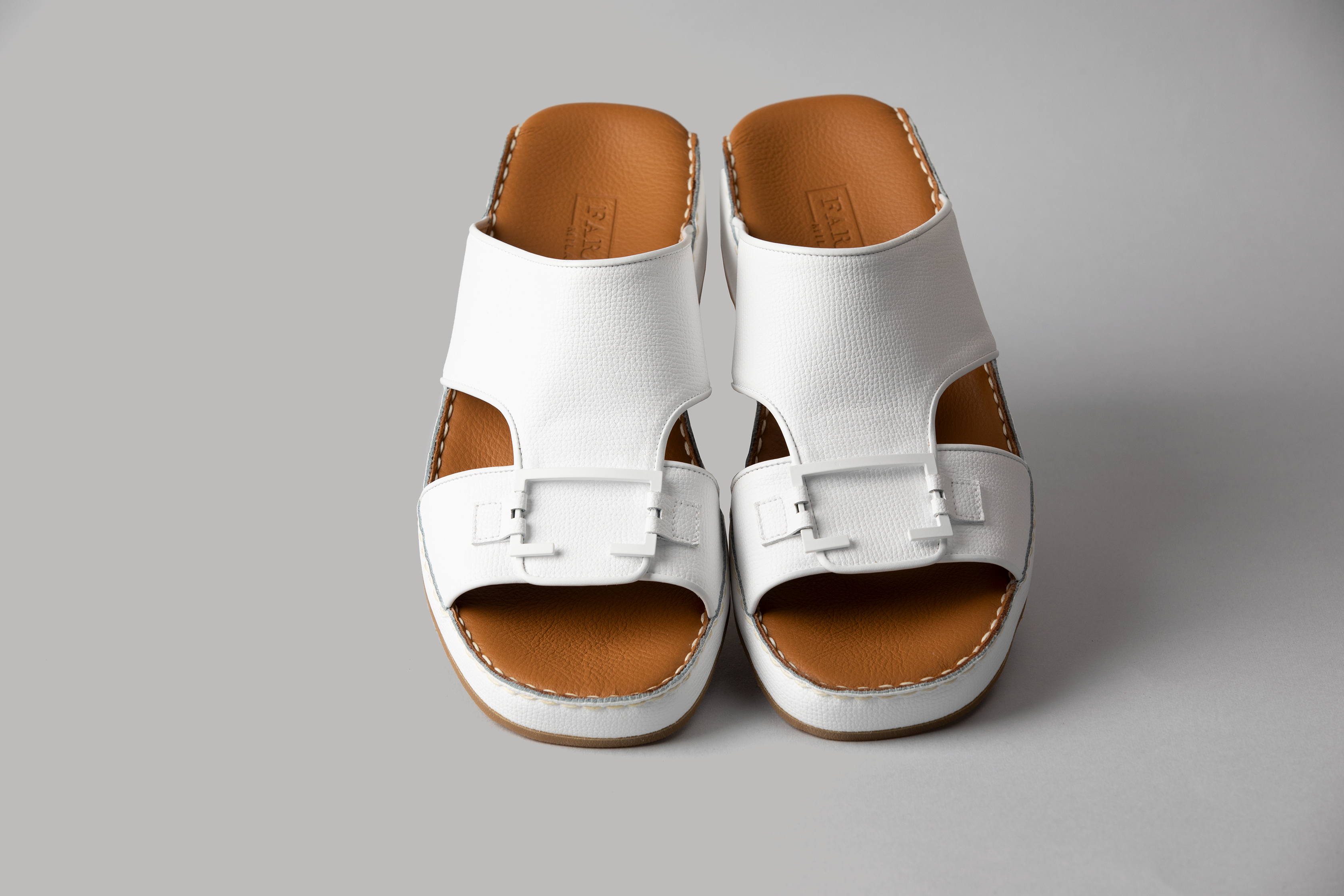 Nicolo Light Grey Crumb Arabic Sandal (4081AA)