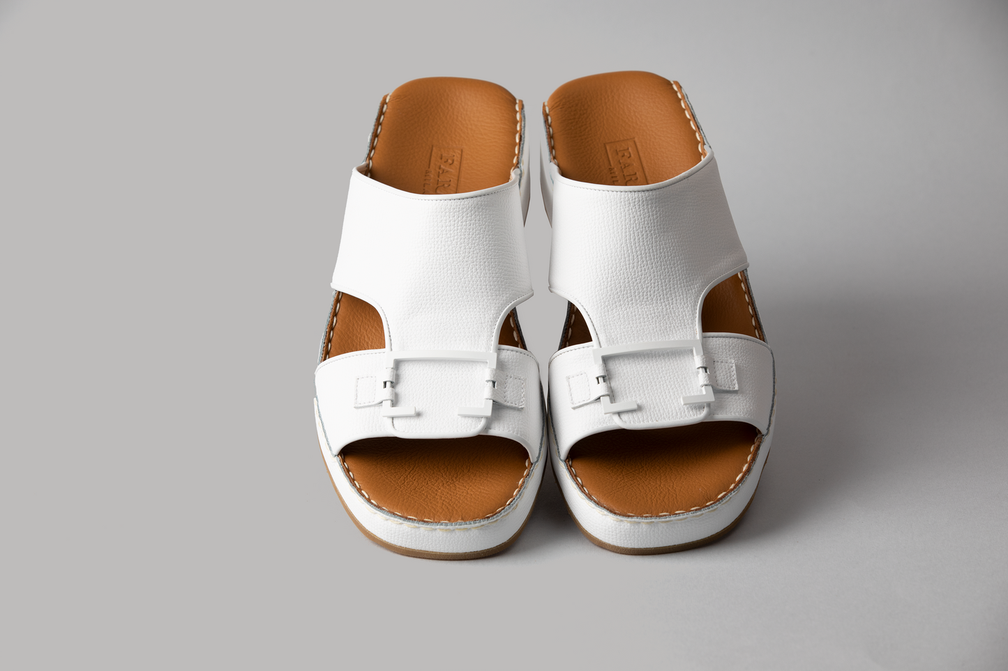 Nicolo White Crumb Arabic Sandal (4081AA)