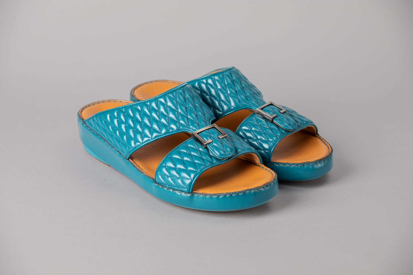 Diamond Turquoise Arabic Sandal (4061PDC)