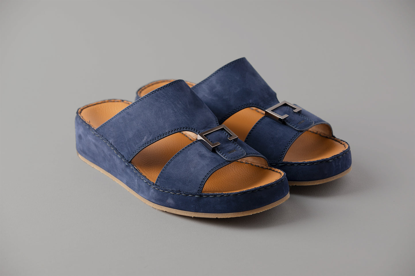 CB Nubuck Blue Arabic Sandal ( 4072HA)